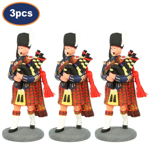 3pc set scottish piper - scottish, resin
