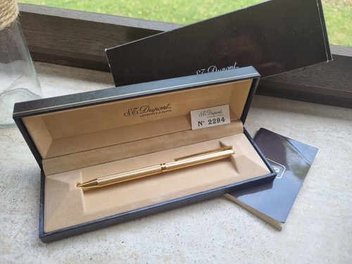 Dupont ballpoint pen gold - ballpoint,