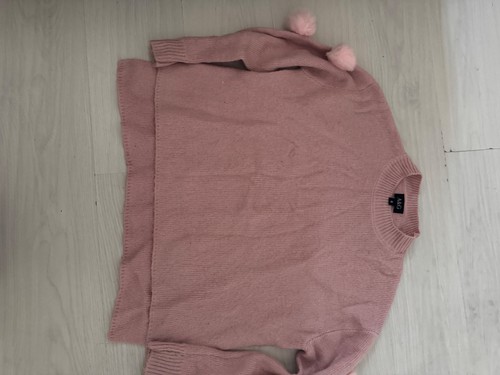 Pink cosy jumper - with, pom