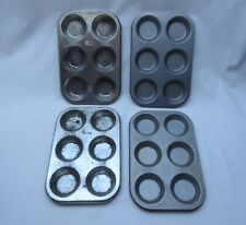 4 vintage Christmas mince pie bakeware baking tray tins 2 being Skyline