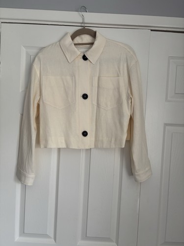 Zara women linen mix cream - women’s,