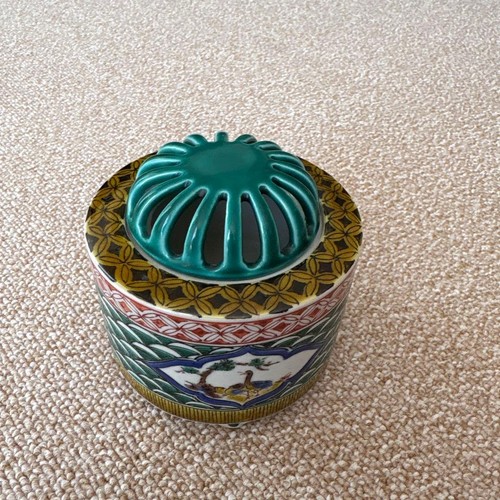 Kutani ware incense burner - incense,