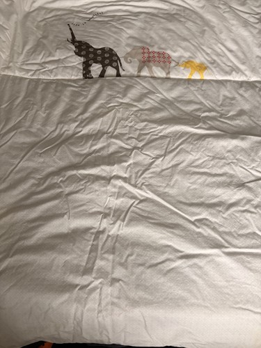Super cute elephant - cot, duvet