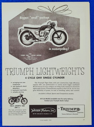 1962 triumph tiger - 1962,