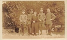 Photocard of WW1 soldiers with