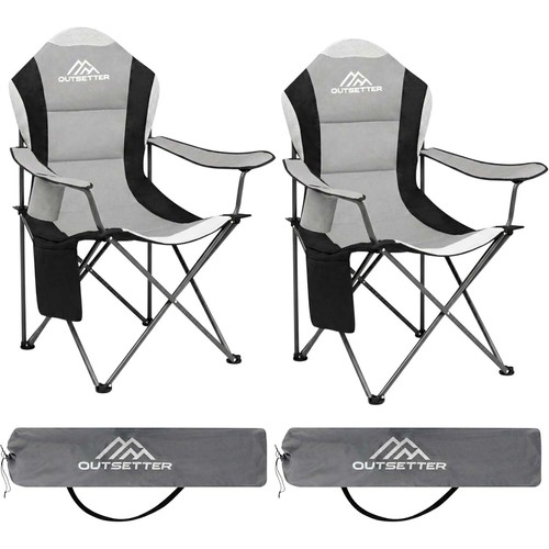 Folding camping chair high - chair,