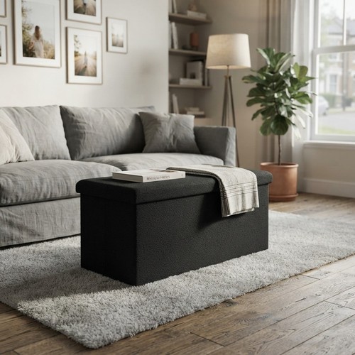 Large collapsible ottoman - large,
