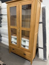 Solid Oak Display Cabinet Book