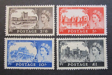 1955-58 QEII FULL SET OF St EDWARD CROWN WMK CASTLE STAMPS MNG. SG536-539.