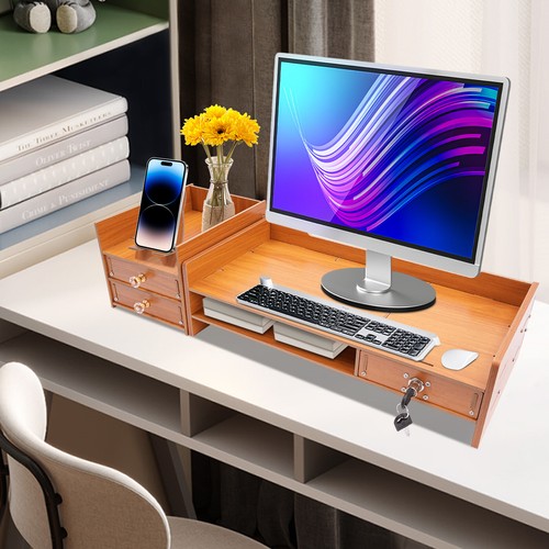 Wood computer monitor stand - monitor,