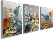3 Panels Framed Canvas Wall