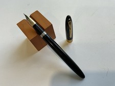 Sheaffer Snorkel Vintage Black Fountain Pen 14K Gold Nib