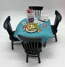 Dolls house wartime - , table,
