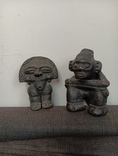 Taino Zemis Clay Figures Moon
