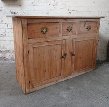 Rustic Stripped Antique Pine Dresser