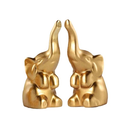Pair statues resin - statues, elephant