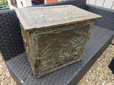 Large Vintage Brass embossed
