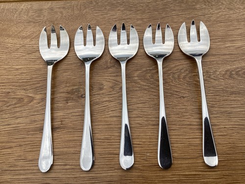 Silver plated pastry forks - silver,