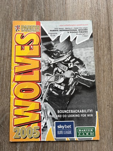 Wolves speedway programme 11th - wolves,