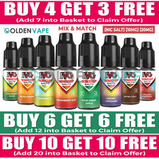 IVG Nic Salt E Liquid IVG Intense 10mg & 20mg | 50/50- Salts POD Vape Juice 10ml