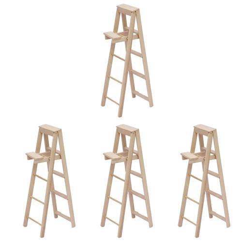 Miniature wooden ladder for - miniature,
