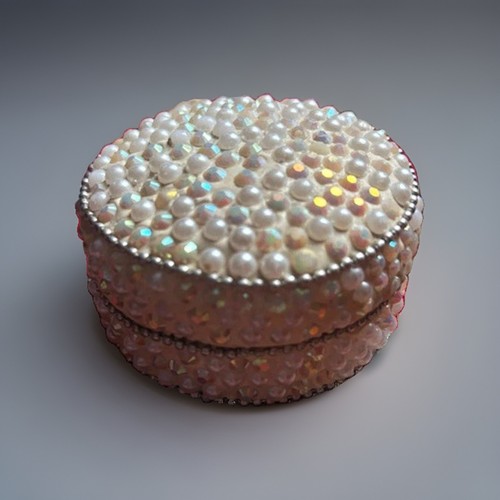 Vintage small white metal - vintage,