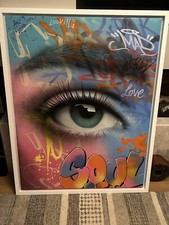RERUN (BRITISH CONTEMPORARY) 'LOOKING IS NOT SEEING', GRAFFITI  ART ORIGINAL