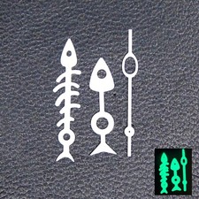 White Fishbone Watch Hands