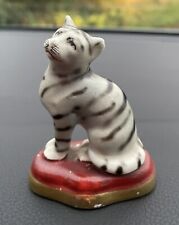 Gold Anchor Mark German White Tiger Figure Porcelain 