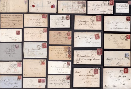 Covers postmarks london - qv,