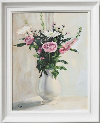 Original floral still life oil