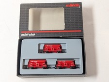 Z gauge Marklin DB Cargo Dump Cars With Hinged Roof-82377.