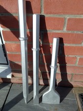 3pc 32mm Hex Breaker Chisel Set Hydraulic Concrete  JCB Beaver HM25 HM29 1" 1/4