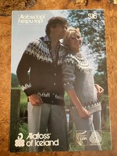 Women’s Knitting Patterns Cardigan & Jumper In Lopi yarn 32-46” Scotnord S16
