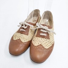 HENRY CUIR Leather mesh knit