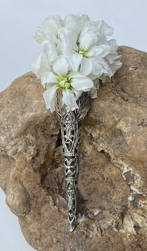 Victorian tussie mussie silver - mussie,