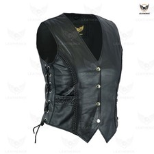 Ladies Braided Biker Real