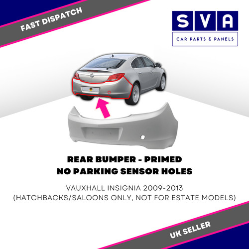 Rear bumper primed vauxhall - rear,