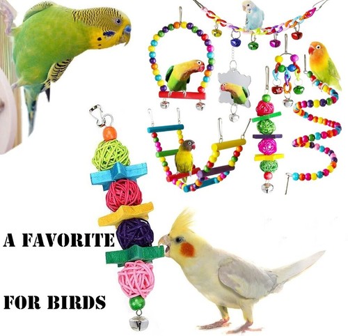 Bird cage toys piece - toys, set