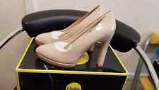 Buffalo Stiletto Beige Nude 01 Women's Heels Patent Shoes Size UK 5