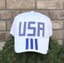 Adidas USA Snapback Hat White