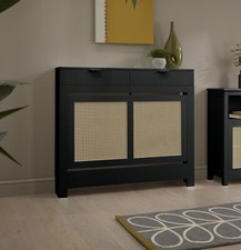 Rattan and Black Radiator
