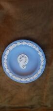 RARE WEDGWOOD BLUE JASPERWARE PIN DISH WITH WATERFORD SEAHORSE LOGO