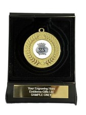 MN Merchant Navy Award 50mm Gold Contour Medal in Box (I) Engraved Free