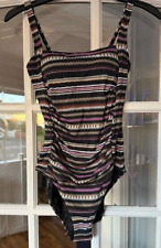 Lovely BNWT Marks & Spencer tummy control printed padded square neck swimsuit