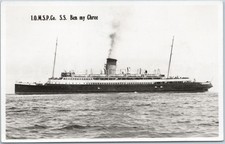 RPPC Vintage Postcard SS Ben My Chree 1908 Isle of Man WWI Sunk