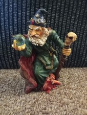 Wizard Ornament With Skull Staff
