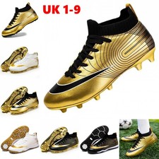 Mens Junior Boys Football Boots AG/TF Soccer Training Shoes Sneaker Size UK1-9.5