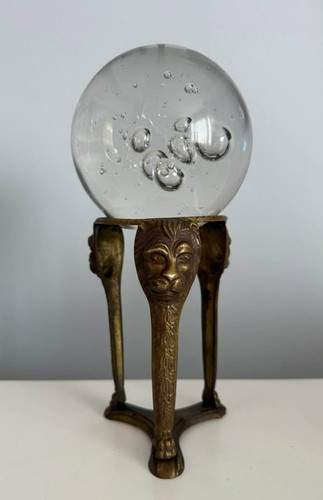 Vintage brass trio lion - brass, head