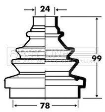 FIRST LINE FCB2334 Drive Shaft